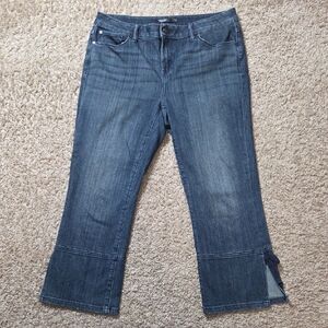 Simply Vera Vera Wang Dark Blue Capri Jeans, Size 10, Barely Worn!